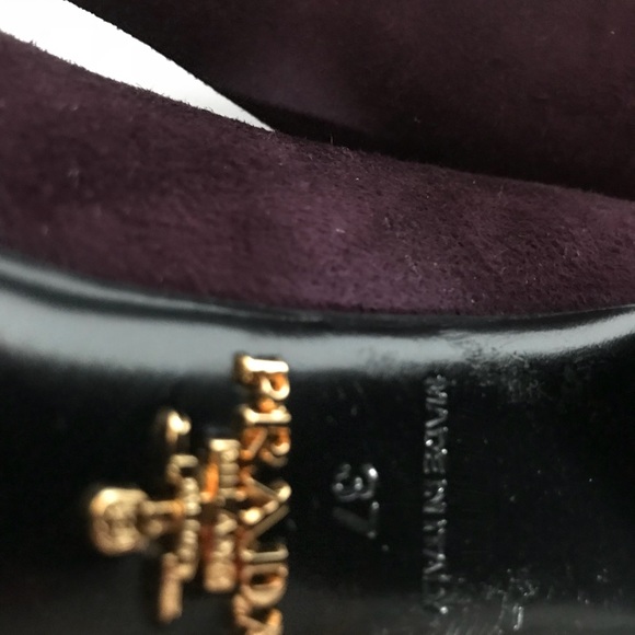 Prada plum purple suede round toe platform - Picture 4 of 5